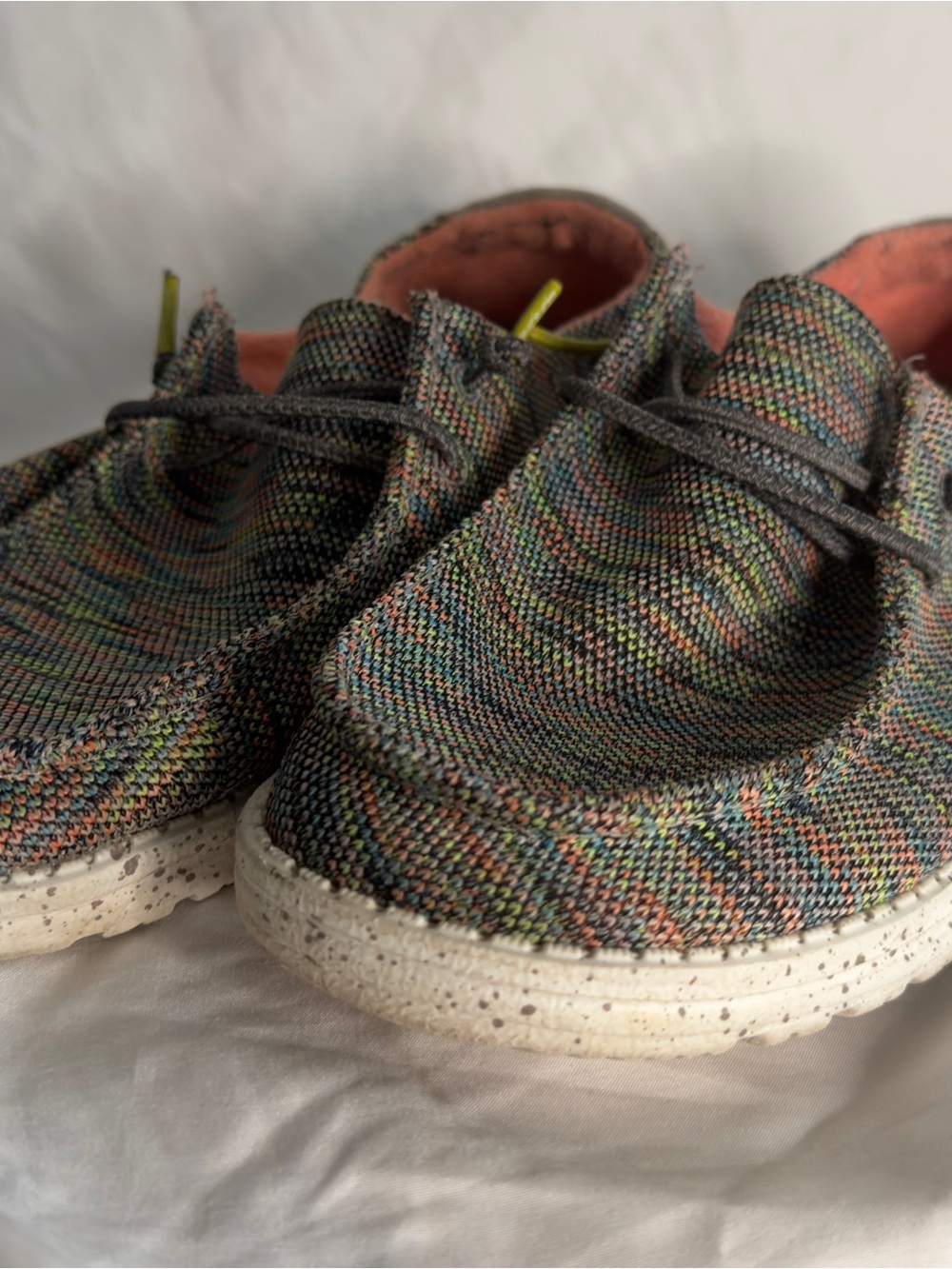 Womans Hey Dudes Size 11 Multicolor Canvas Casual Shoes - not kids